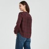 Women's Long Sleeve Button-Down Shirt - Universal Thread™ Rosewood Brown Plaid - 3 of 3