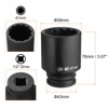 Unique Bargains Cr-Mo Steel Metric Spindle Axle Nut 1/2" Drive 6-Point Deep Impact Sockets - 2 of 4