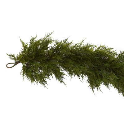 Nearly Natural 60" Green Cedar Artificial Christmas Garland