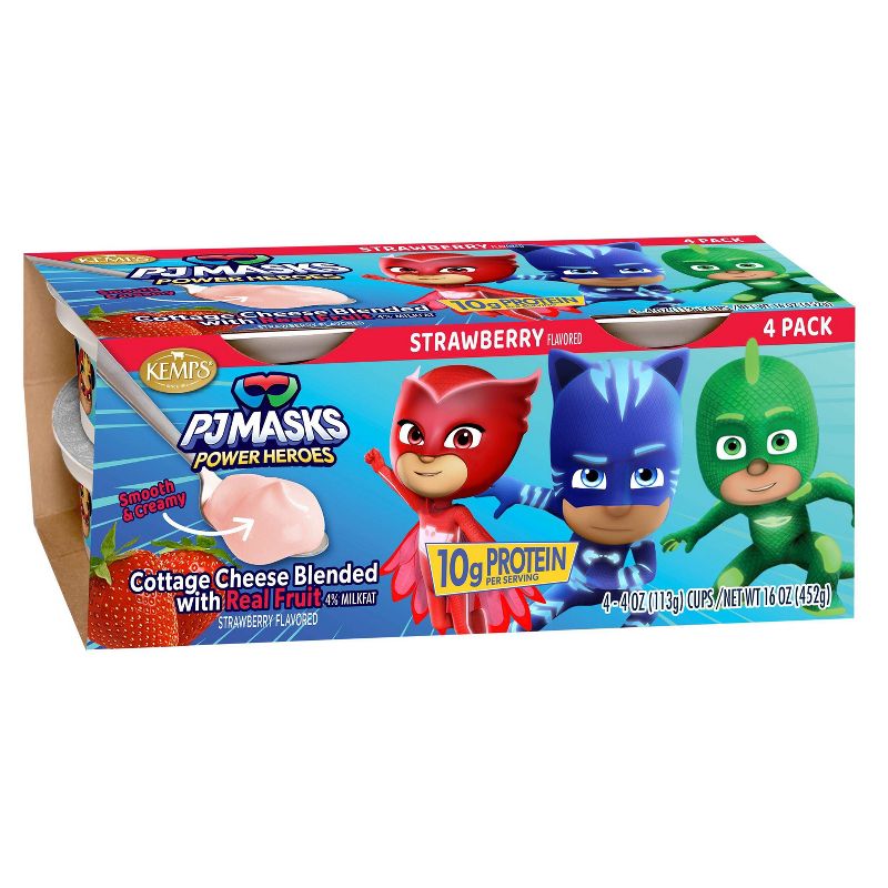 Kemps Strawberry Cottage Cheese PJ Masks - 1lb/4ct, 1 of 4