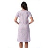 Just Love Womens Short Sleeve Nightgown  - Sleep Dress with Bow-6701-10248-PUR-3X - 3 of 3