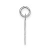 Black Bow Jewelry 14k White Gold, Madison Collection, Medium Script Initial Pendant A-W - 2 of 4