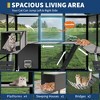 Aluminum Extra Large Outdoor Catio Enclosure for Multiple Cats with Upgrade Window – Walk-in Cat Run with Channels, Side Door, UV-Proof Cover - 4 of 4