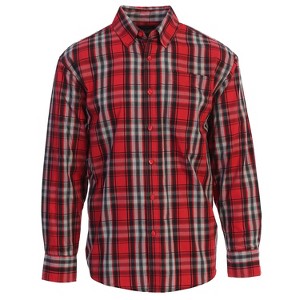 Gioberti Men's Long Sleeve Plaid Shirt - 1 of 1