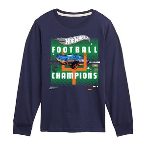 Boys' - Hot Wheels - Hot Wheels Touchdown Long Sleeve Graphic T-Shirt - 1 of 3