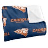 Carroll University Logo Pattern Silky Touch Blanket White 50x60 - 3 of 4