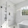 Cobbe with 10-Inch Square Shower Head, Tub Spout, 15.74-Inch Shower Arm Shower Faucet Set Single Handle Wall Mount Brushed Nickel With Valve - 2 of 4