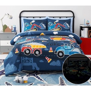 LISM 5 Pieces Twin Size Bedding Sets,Bed in A Bag with Sheets for Kids - 1 of 4