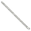 Black Bow Jewelry Men's 10mm Polished Stainless Steel Fancy Curb Chain Bracelet, 8.5 Inch - 2 of 4