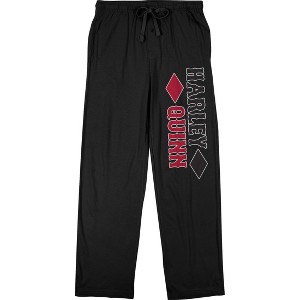 Batman Harley Quinn Men's Black Sleep Pajama Pants - 1 of 2