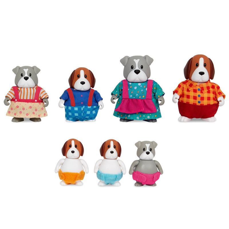 Li&#39;l Woodzeez Digglesby Dog Family Small Figurine Set, 1 of 5