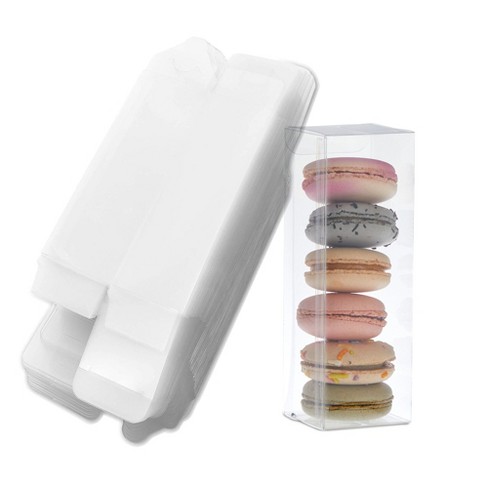 2-Compartment Clear PET Plastic Snack Box