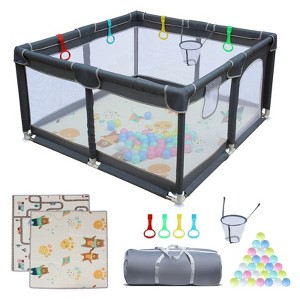 Baby Playard Cloth Playpen Removable Enclosures for Indoor and Outdoor Use Care for Children - 1 of 4