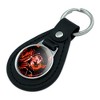 A Nightmare On Elm Street Freddys Fire Black Leather Keychain - 2 of 4