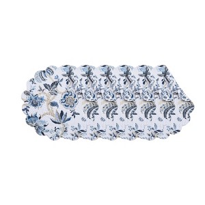 C&F Home Braganza Blue Bell Round Placemats Set of 6, 17" - 1 of 4