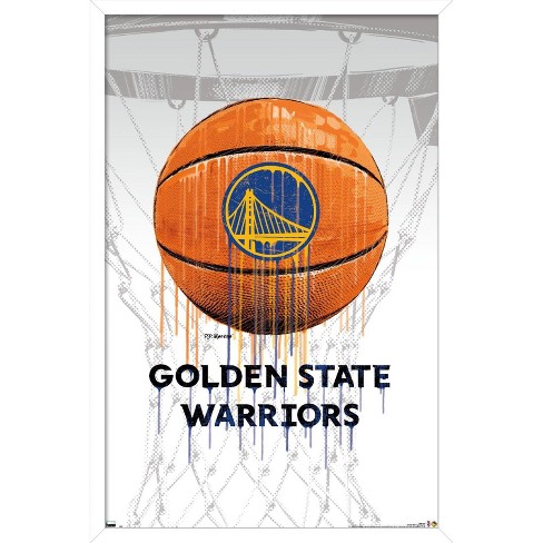 Trends International NBA Golden State Warriors - Klay Thompson Feature  Series 23 Unframed Wall Poster Print White Mounts Bundle 22.375 x 34