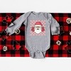 The Juniper Shop Checkered Santa Baby Long Sleeve Bodysuit - 2 of 3
