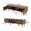 TiramisuBest TV STAND with Walnut for TV & Entertainment Furniture - 4 of 4
