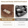 Coolmee 7 Drawers Dresser for Bedroom, Wood Rustic Chest of Drawers with Natural Texture, Storage Dressers Organizer for Bedroom, Living Room - 4 of 4