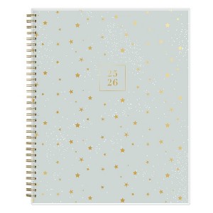 Blue Sky Rachel Parcell Weekly/Monthly Wirebound Planner 8.5x11 Clear Cover Cosmic Sea Mist - 1 of 4