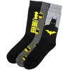 Mens Batman 85 Years 3-Pair Crew Socks in Glow in The Dark Box - 2 of 4