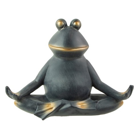 Northlight 12.25 Frog In Lotus Yoga Position Garden Statue : Target