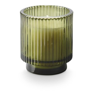 3.9oz Footed Ribbed Glass Scented Candle Green - Bullseye's Playground™ - 1 of 3