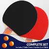 Zevemomo Portable Table Tennis Table,Foldable Ping Pong Game Set for Indoor/Outdoor,Ping Pong Table Top with Net,2 Paddles and 3 Balls, Playback Mode - 3 of 4