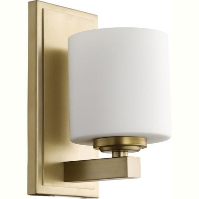 Quorum Lighting 1 - Light Sconce in  Aged Brass