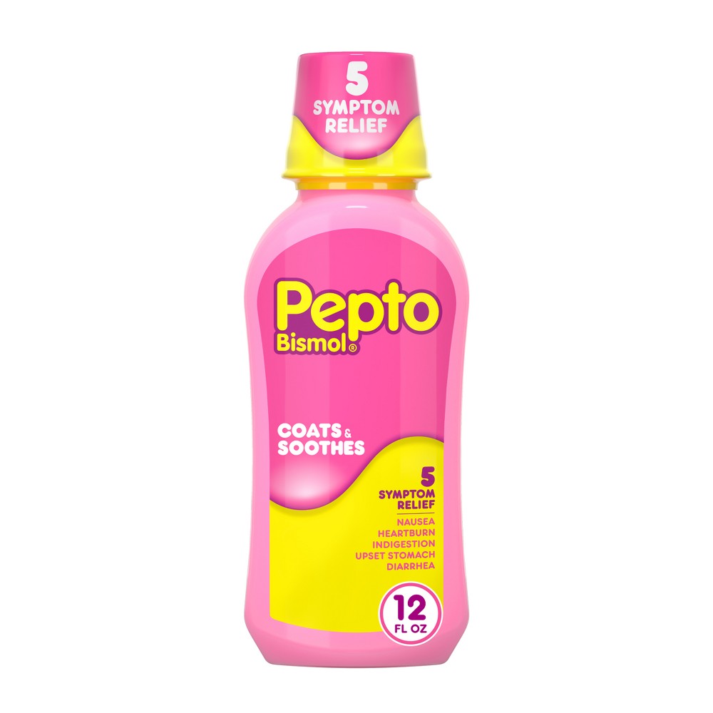 Pepto-Bismol Liquid, Upset Stomach Relief, Stomach Relief, Anti-Diarrheal - 12 fl oz