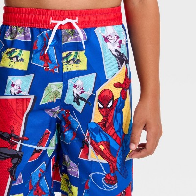 Mattel Boys' Spider-Man Swim Trunks - Blue 5-6 — фото 3