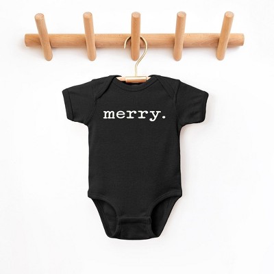 The Juniper Shop Merry Puff Print Baby Bodysuit
