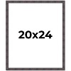 PosterPalooza | Slim Profile Brown Picture Frame - UV Acrylic, Foam Board Backing, Hanging Hardware - 2 of 4
