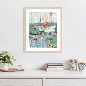 Amanti Art Close To Shore I by Melissa Wang Wood Framed Wall Art Print - 1 of 4
