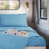 Nestl RV Queen Sheets, Super Soft 4PC Microfiber Sheet Set for Camper, Short Queen Sheets - 4 of 4