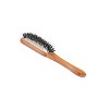 Bass Pet Brushes The Hybrid Groomer Shine & Condition, Patented & Award Winning, Natural Bristle + Alloy Pin Bamboo Handle Medium Paddle Dark Bamboo - 3 of 4