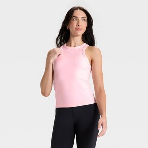 Women's High Neck Racerback Tank Top - All In Motion™ - 1 of 4
