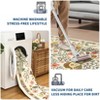 COZONY Farmhouse Washable Rug, Non-Slip Low Pile Foldable Carpet, Soft Durable Indoor Area Rug for Living Room, Bedroom, Nursery, Kitchen - 4 of 4