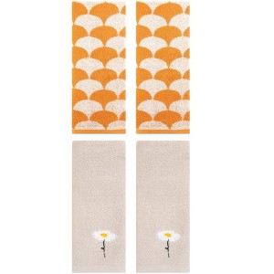 REGALWOVEN 4 Pcs Bathroom Soft Absorbent Hand Towels - 1 of 4