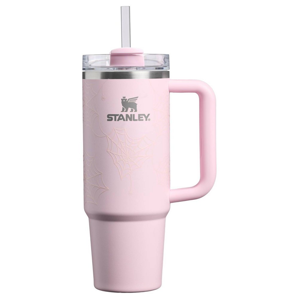 Stanley 30 oz Stainless Steel H2.0 FlowState Quencher Tumbler Pink Sugar Spider Webs