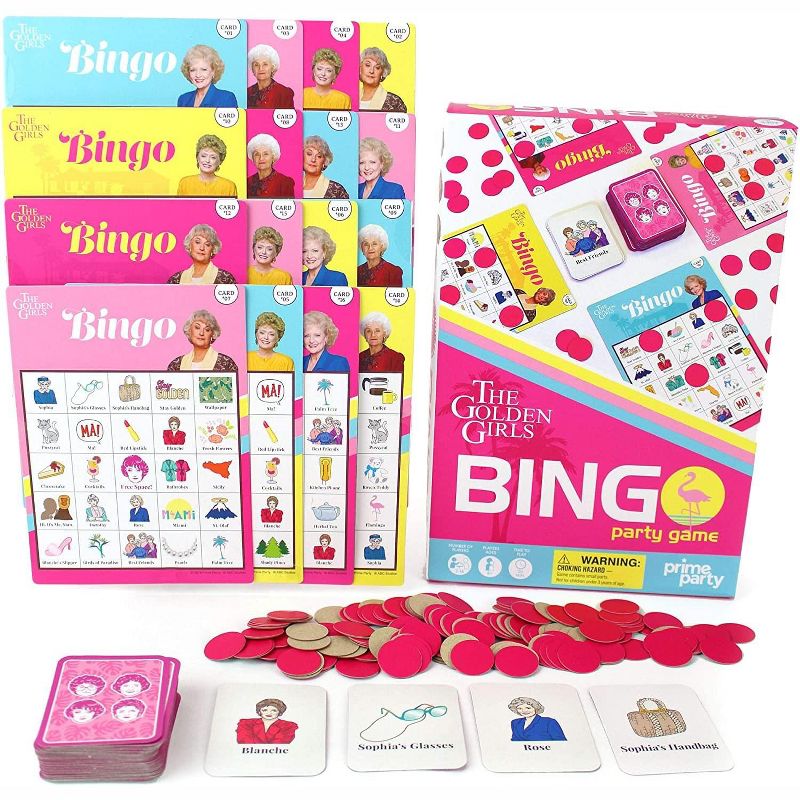 Prime Party The Golden Girls Bingo Party Game | Up to 16 Players, 1 of 5