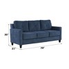NicBex 78 Inch Modern Chenille Couch 3-Seater Sofa for Living Room,Bedroom,Apartment,Office - 3 of 4