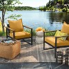 26"x25" Woven Outdoor Deep Seat Back Cushion - Threshold™ - 2 of 4