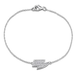 EVERLY JEWELRY | Sterling Silver 3/8 CT TGW Created White Sapphire Bracelet - 7.25 in - 1 of 4