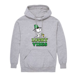 Men's - Peanuts - St. Patrick's Day with Snoopy Graphic Fleece Pullover Hoodie - 1 of 4