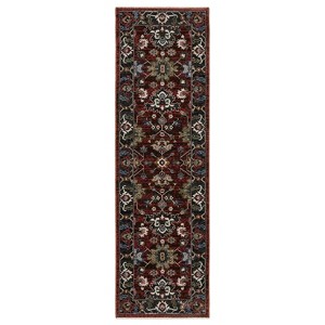 Oriental Weavers Hastings HA03V Red / Multi Indoor Area Rug - 2'3" x 7'6" - 1 of 4