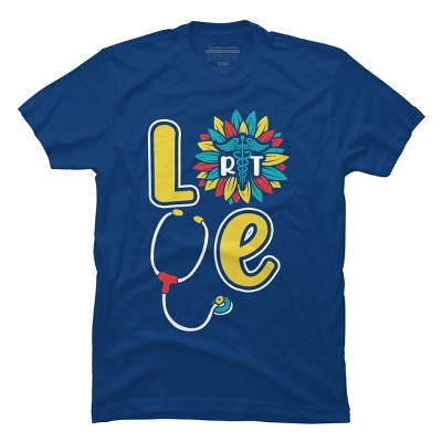 Men's Design By Humans RT Stethoscope Gift Respiratory Therapist Costume Gifts By lukesstore T-Shirt