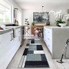 Washable Rugs for Living Room Modern Geometric Print Rug Contemporary Boxes Rug - 2 of 4