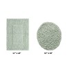Lux Premium 100% Cotton Tufted Solid Reversible 2 Piece Bath Rug Set – Ultra-Soft, Water-Absorbent, Durable, Machine Washable Bathroom Rug - 2 of 4