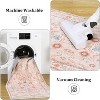 Floral Medallion Washable Rug, Non Slip Boho Accent Carpet for Entryway Bedroom Kitchen or Office, Soft Low Pile - 4 of 4